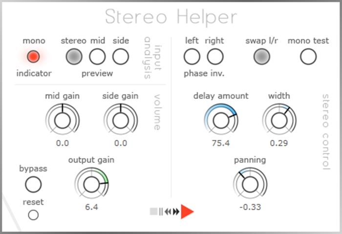 Stereo Helper