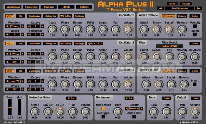 T Force Alpha Plus 2 By Mastercode Music Free Synth Fm Synth Vst Instrument Download